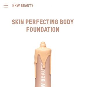 KKW skin perfecting body foundation in fair